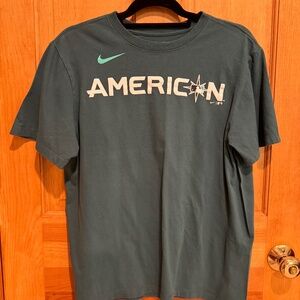 Dark Green Mens 2022 MLB American League All-Star Nike T-Shirt